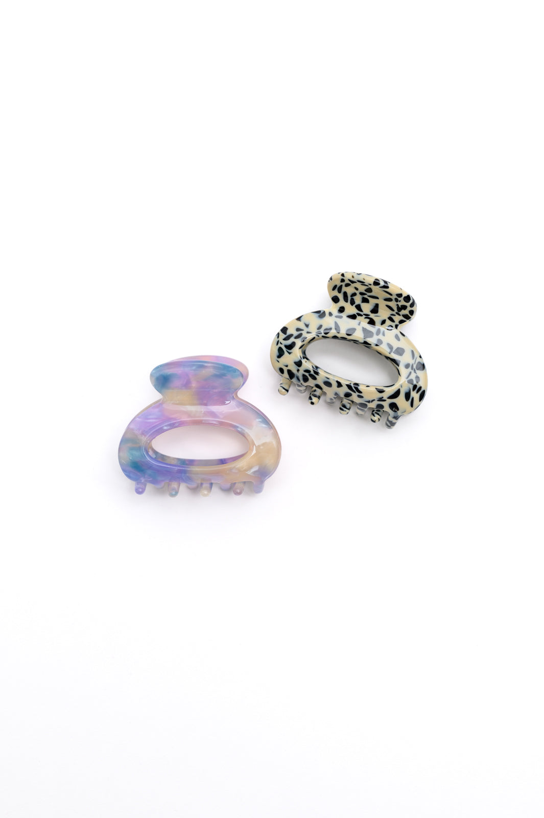 Happy Daydreams Round Claw Clips Set of 2 **FINAL SALE**