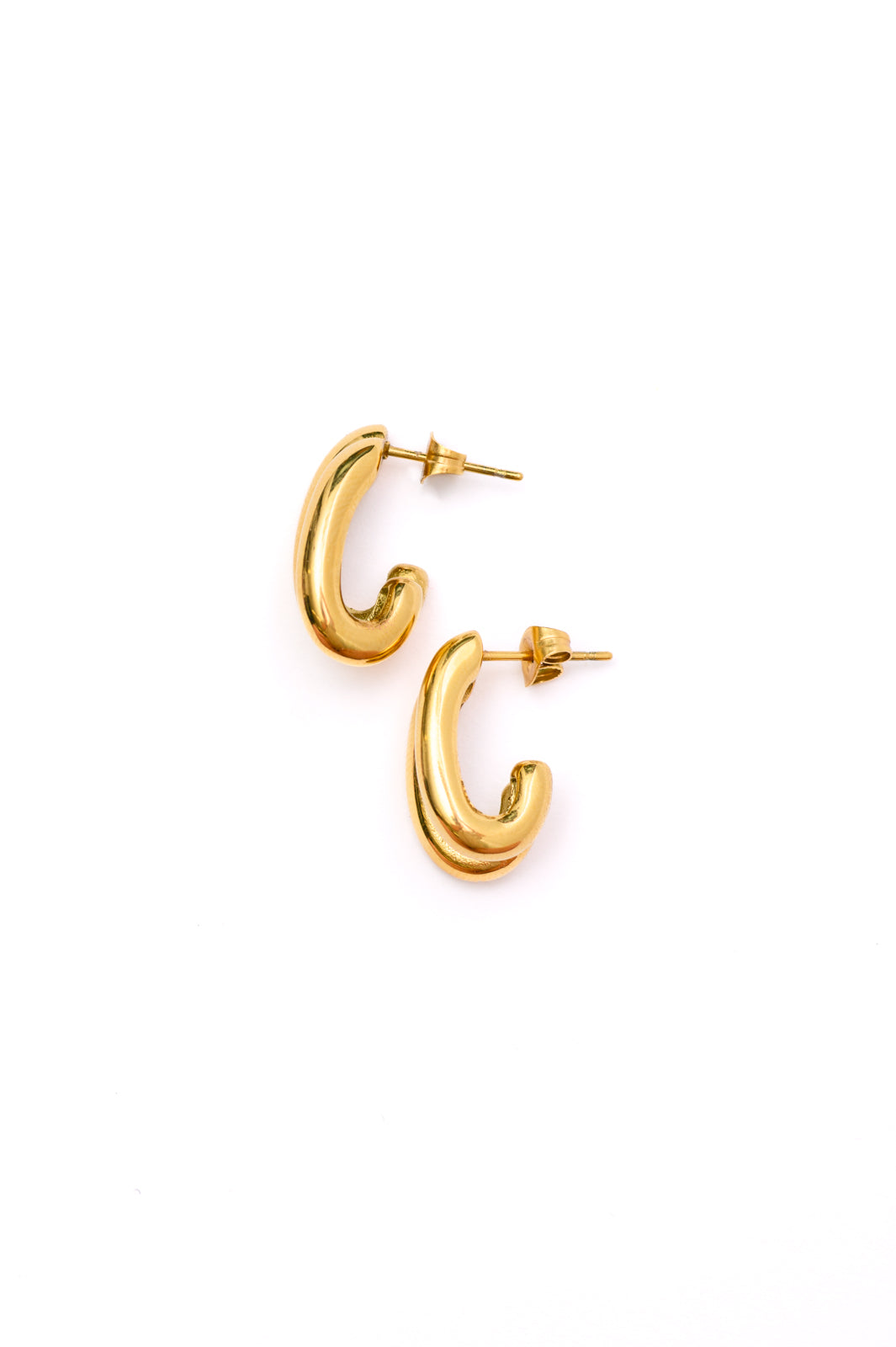 Pushing Limits Gold Plated Earrings **FINAL SALE**