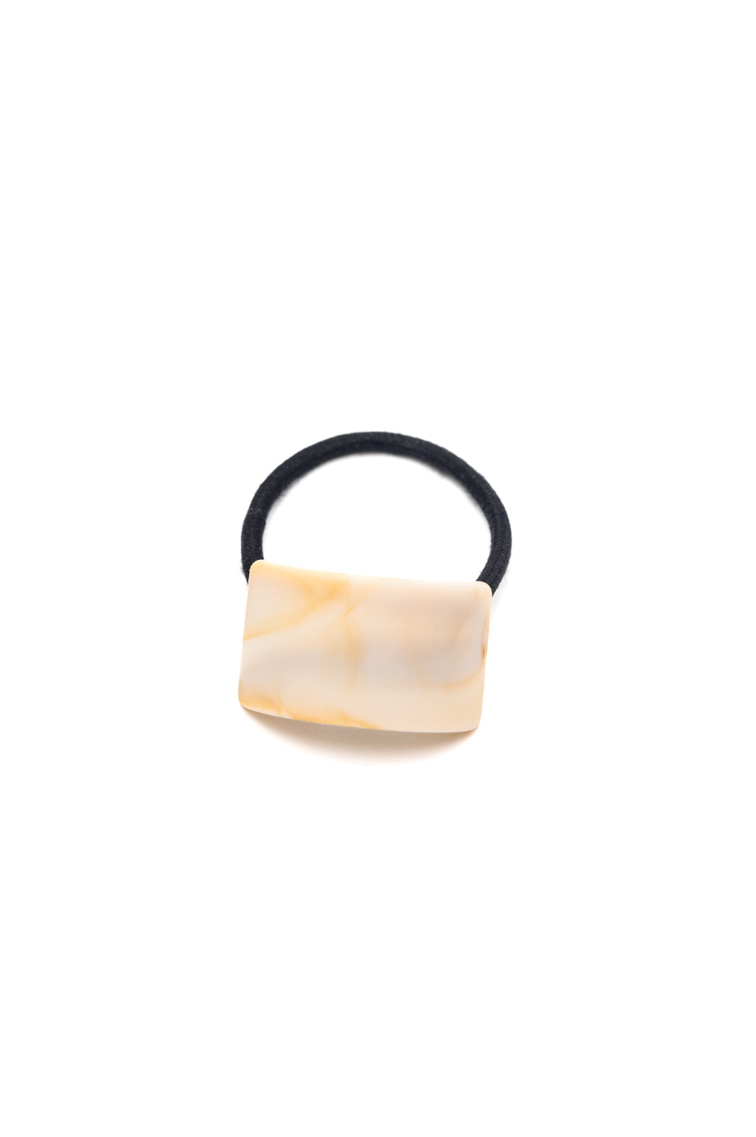 Rectangle Cuff Hair Tie Elastic in Ivory **FINAL SALE**