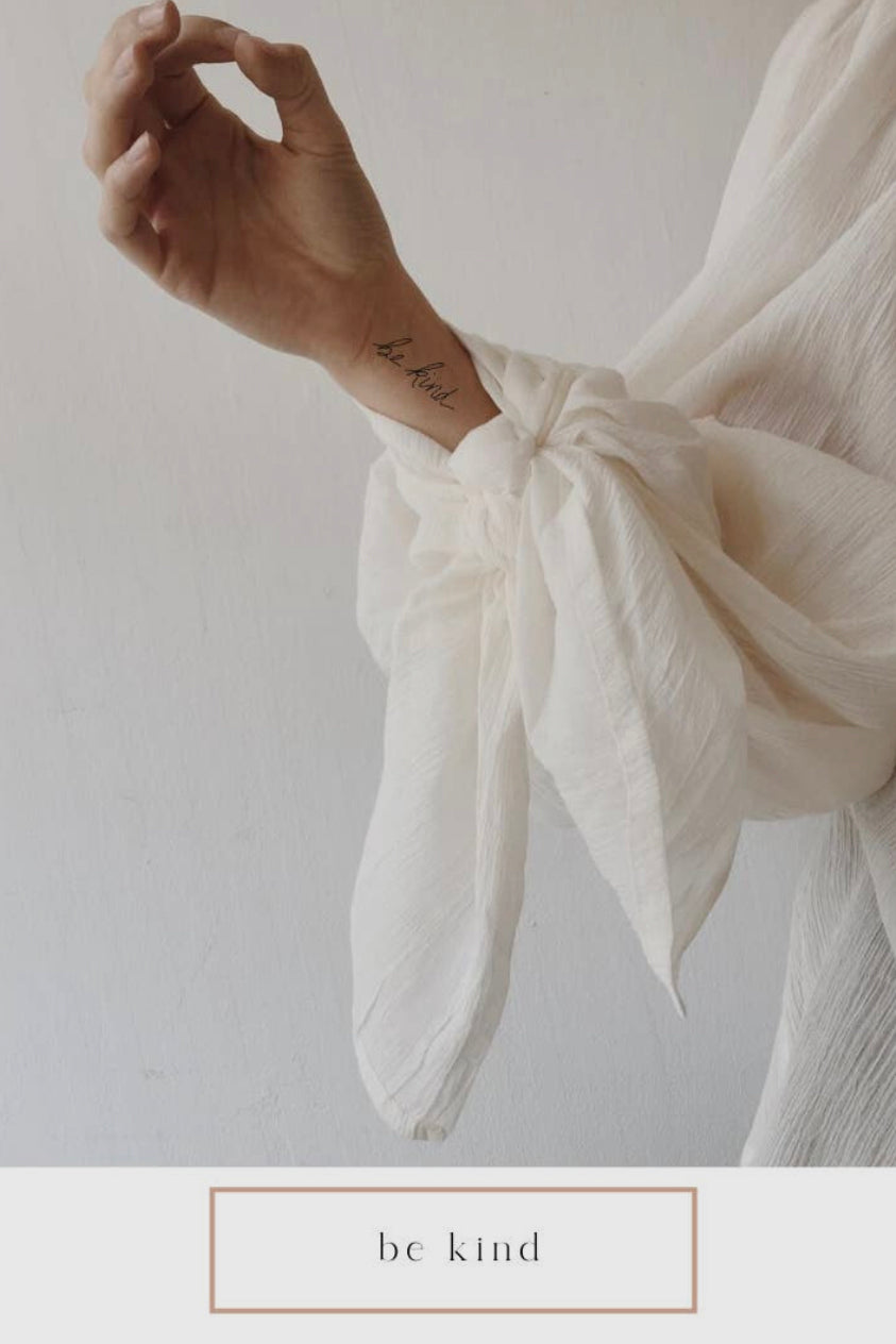 Words For A Season Temporary Tattoo BE KIND **FINAL SALE**