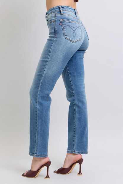 Cozy Vintage Thermal Straight Jeans