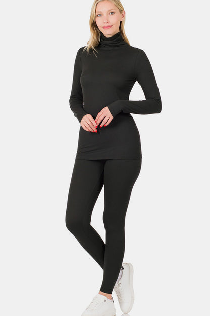 Nighty Night Turtleneck Top and Leggings Lounge Set