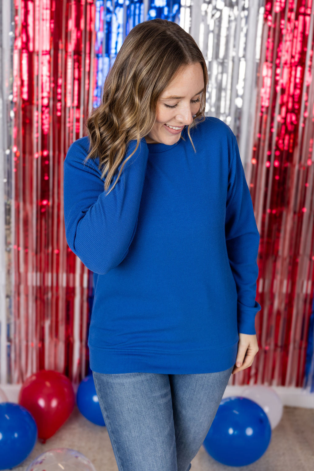 Michelle Mae America Pullover - Blue