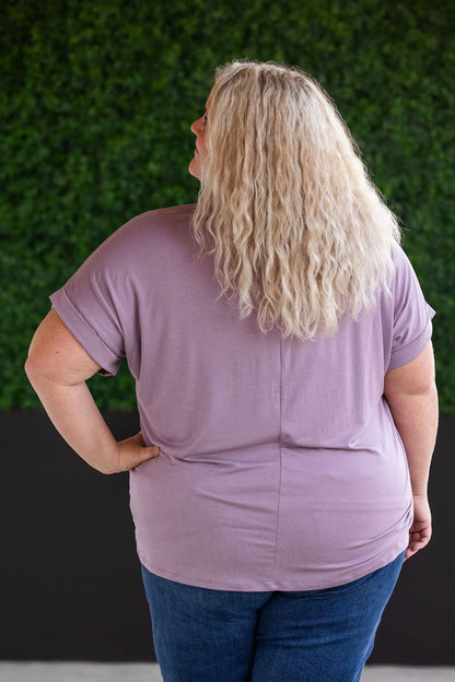 Michelle Mae Sierra Pocket Tops - Dusty Purple