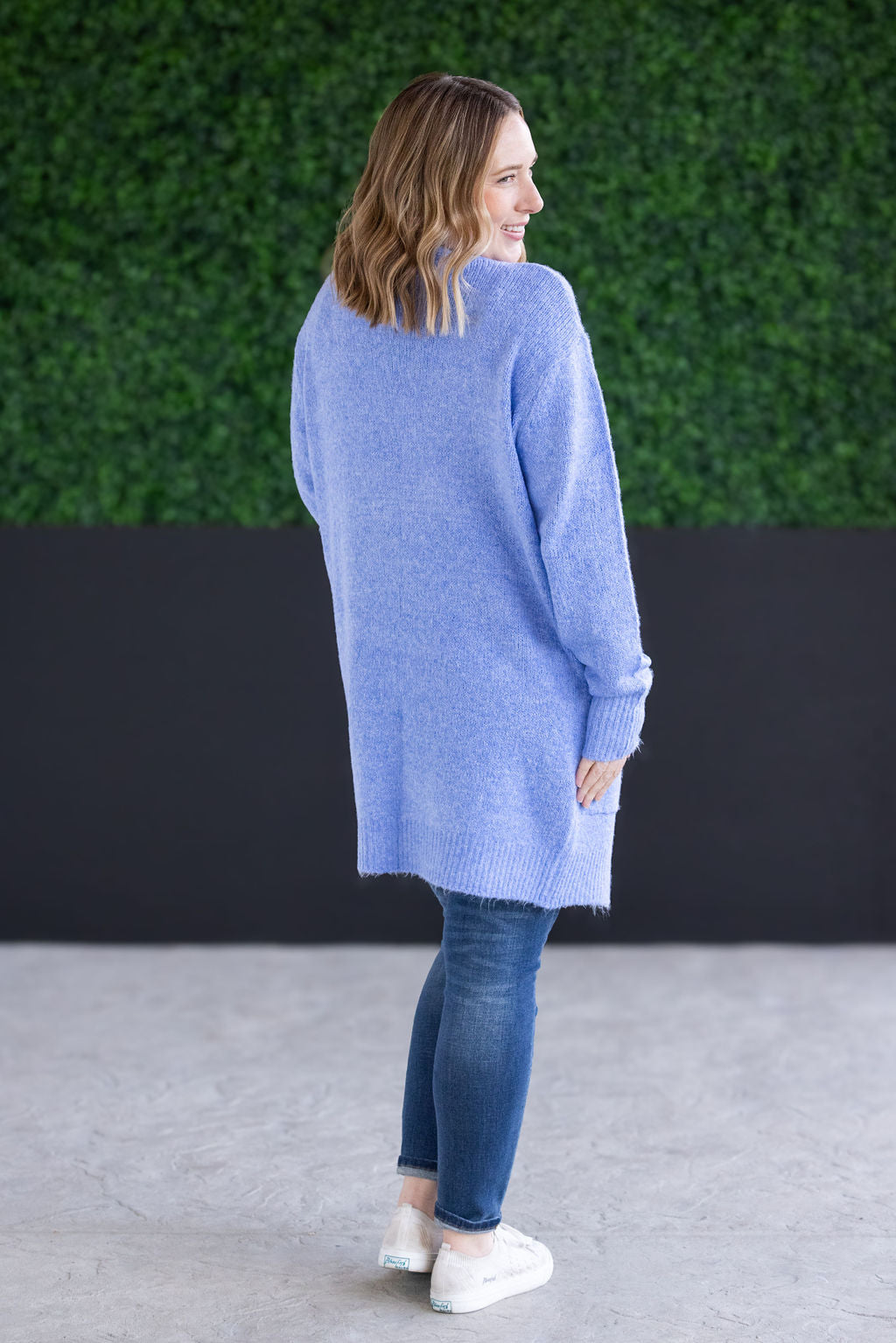 Michelle Mae Madison Cozy Cardigan - Blue