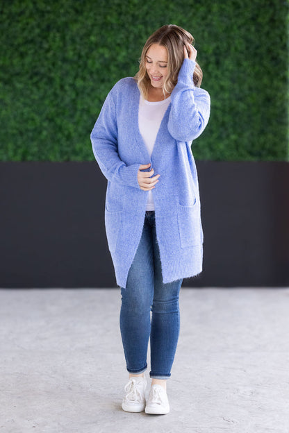 Michelle Mae Madison Cozy Cardigan - Blue