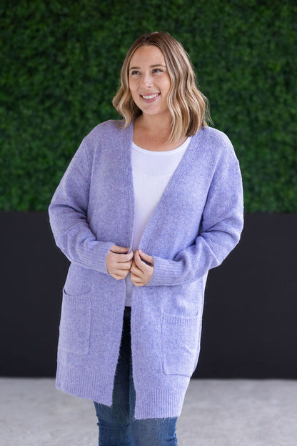 Michelle Mae Madison Cozy Cardigan - Lavender