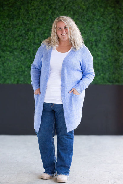 Michelle Mae Madison Cozy Cardigan - Blue