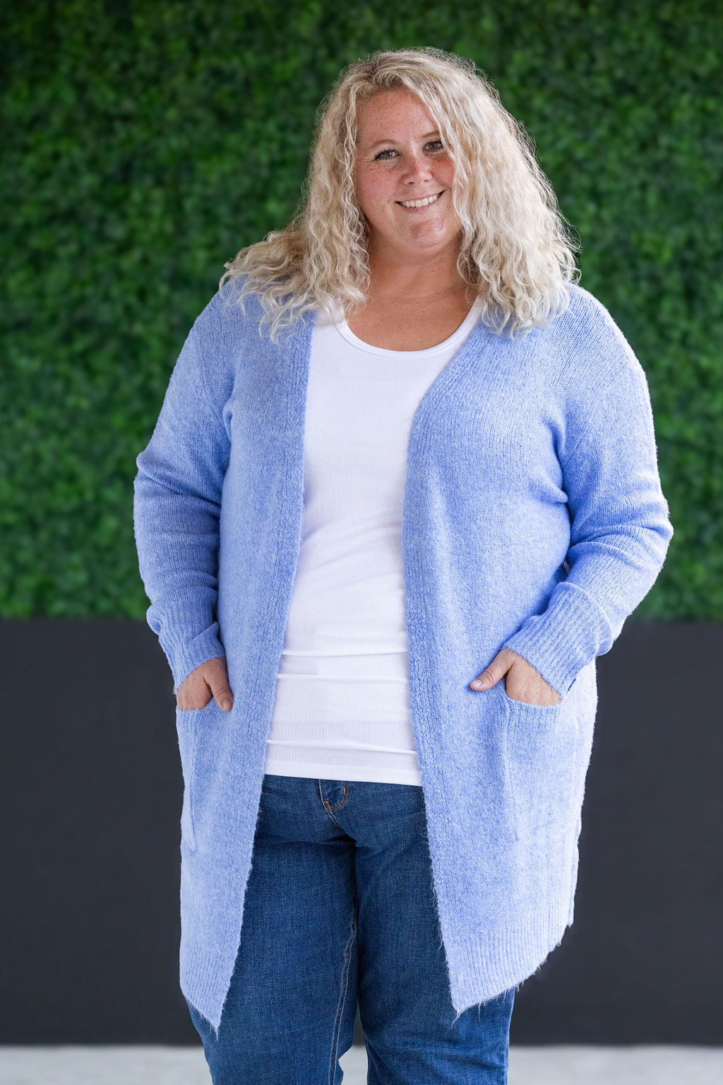 Michelle Mae Madison Cozy Cardigan - Blue