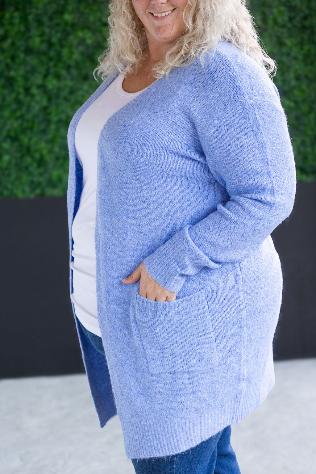 Michelle Mae Madison Cozy Cardigan - Blue