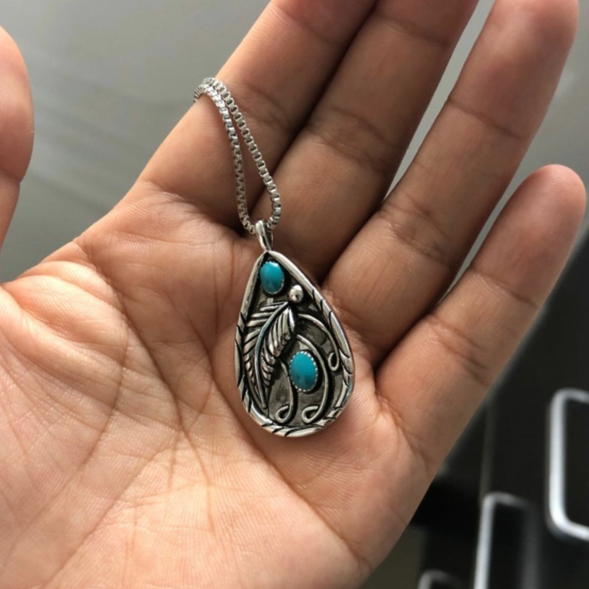 PREORDER: Azure Teardrop Necklace