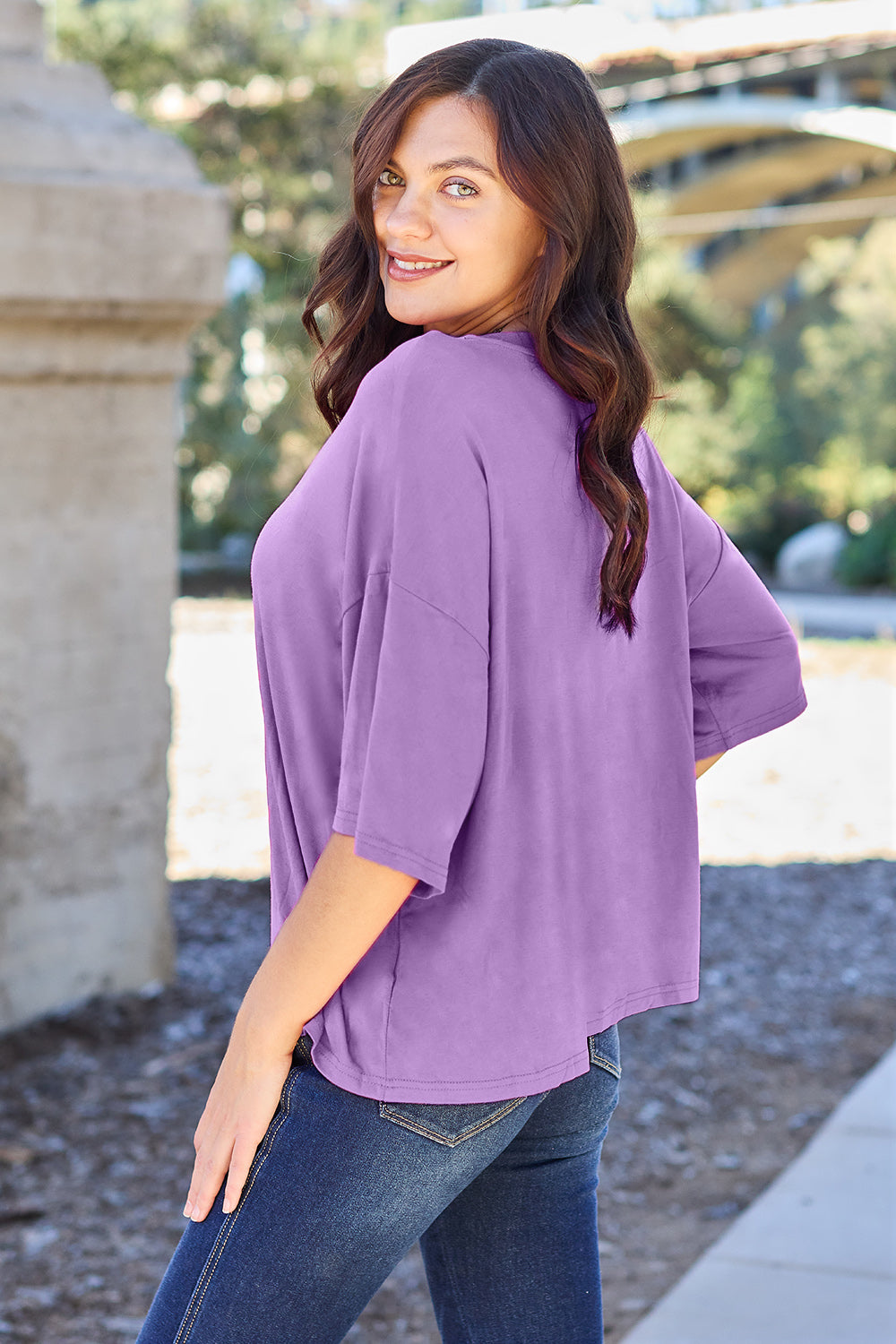 Let's Drop It Hot Drop Shoulder T-Shirt