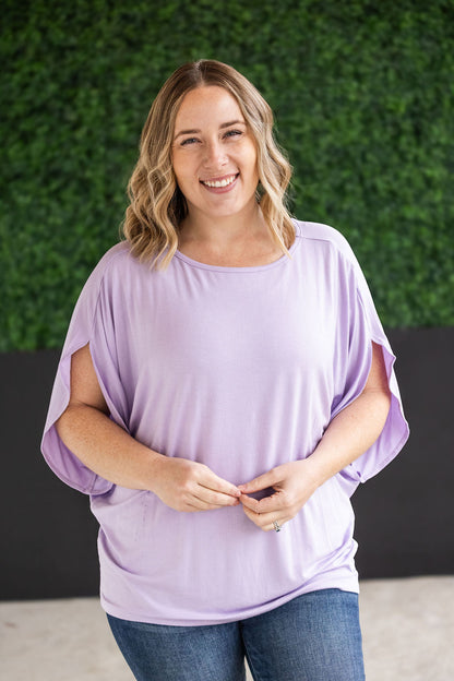 Michelle Mae Darcy Dolman Top - Lavender