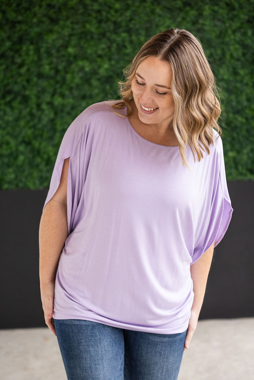 Michelle Mae Darcy Dolman Top - Lavender