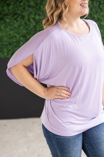 Michelle Mae Darcy Dolman Top - Lavender