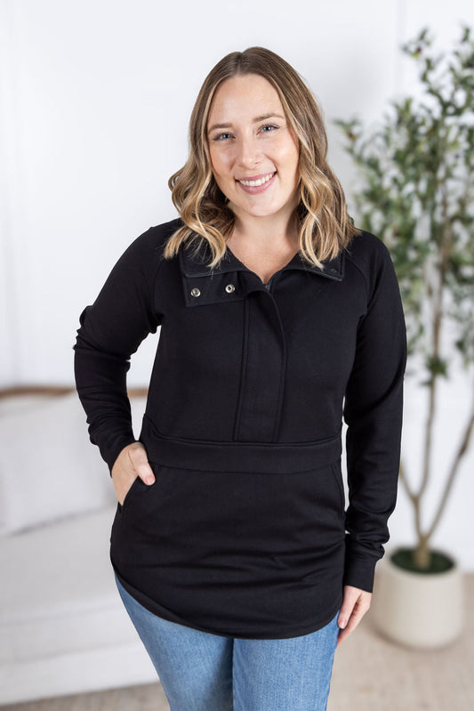 Michelle Mae Mia Scuba Halfzip - Black