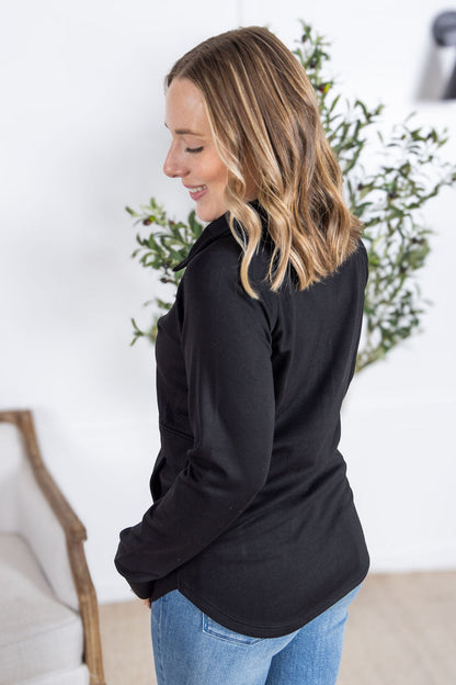 Michelle Mae Mia Scuba Halfzip - Black