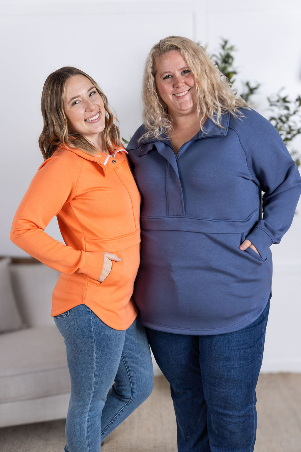 Michelle Mae Mia Scuba Halfzip - Dreamsicle