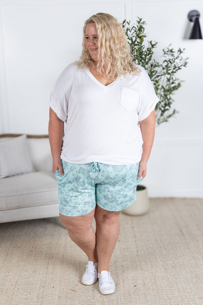Michelle Mae Jamie Shorts - Vintage Mint Floral