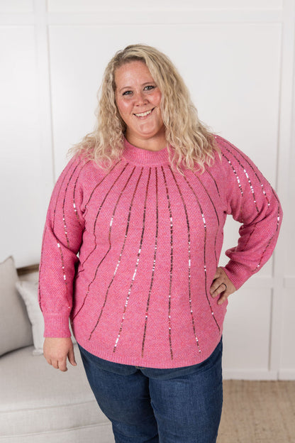 Michelle Mae Sparkle Stripes Sweater