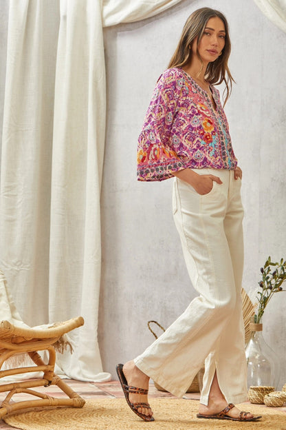 Boho Charm Embroidered Tunic