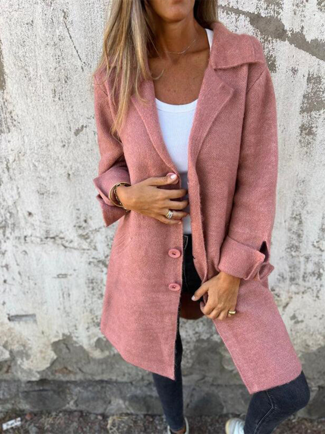 PREORDER: Chic Buttoned Longline Coat