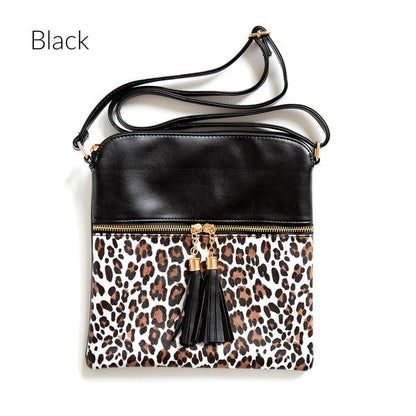 Miley Leopard Crossbody Womens Handbag Purse Tote