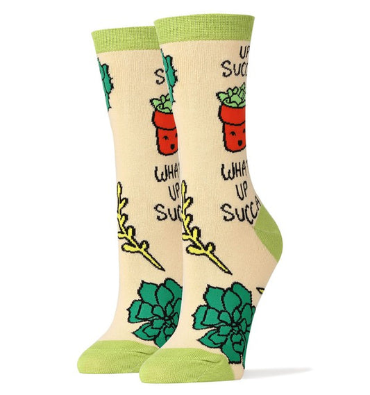 What Up Succa - Women's Funny Socks