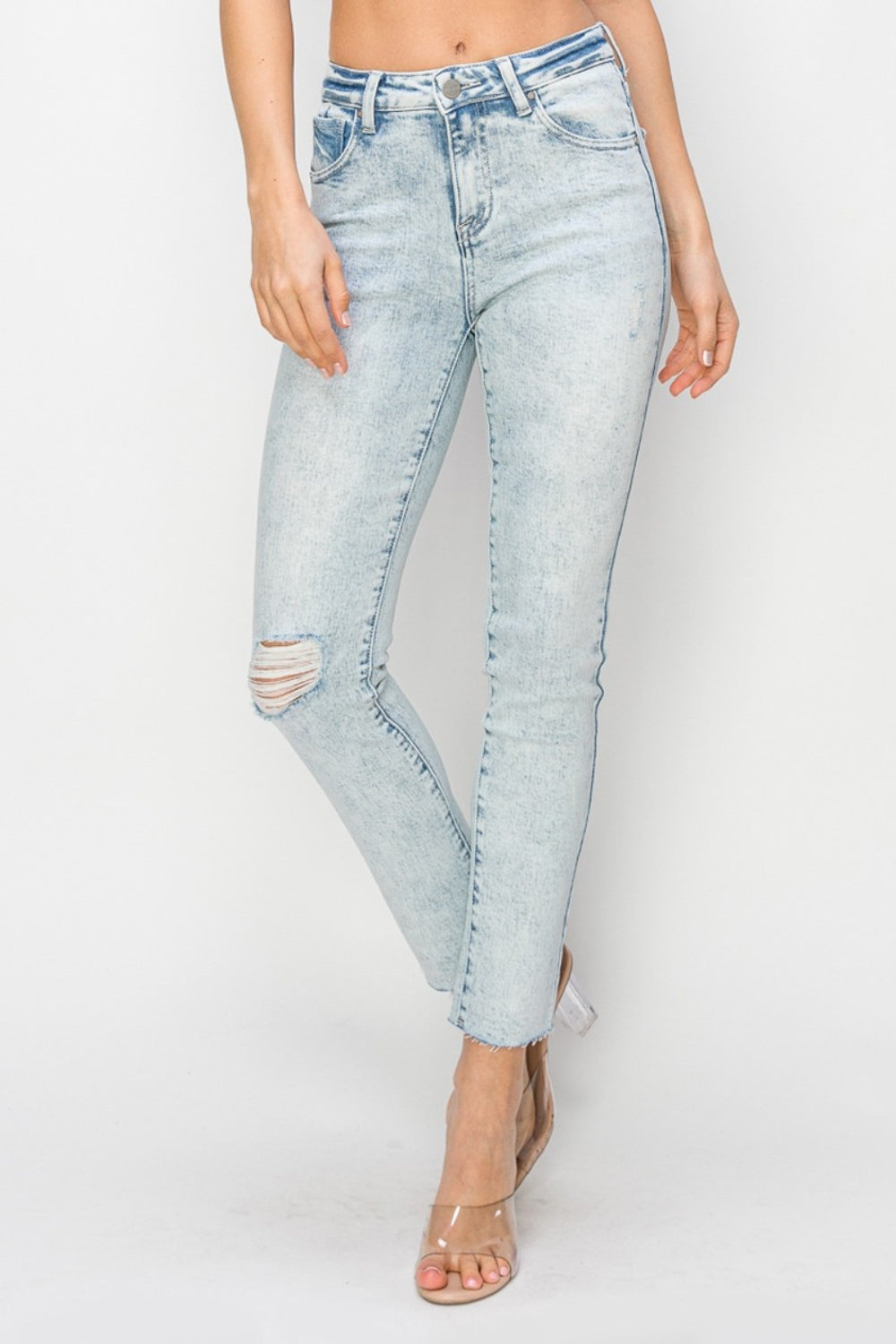 Date Night High Rise Distressed Skinny Jeans