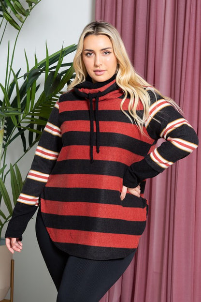 Let's Have Fun Striped Top - Plus size