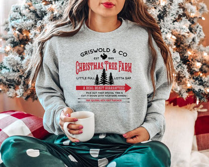 Christmas Tree Farm Griswold Co Graphic Sweatshirt