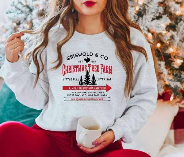 Christmas Tree Farm Griswold Co Graphic Sweatshirt