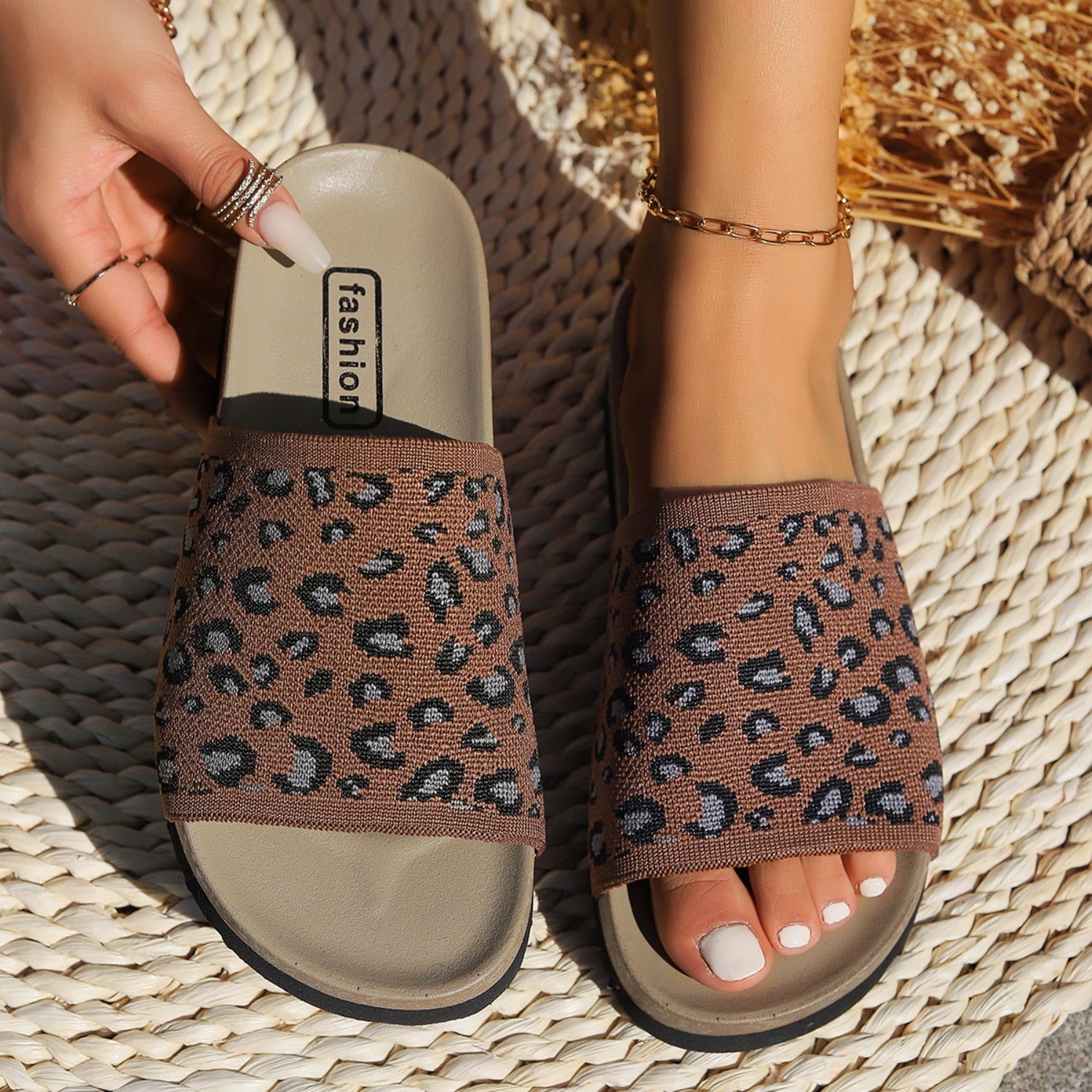 PREORDER: Leopard Open Toe Sandals