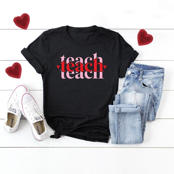 Teach Stacked With Hearts