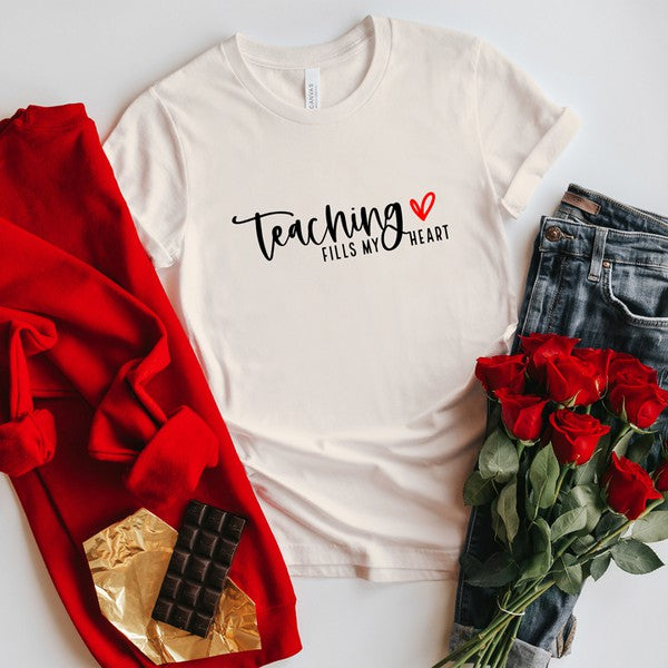 Teaching Fills My Heart Short Sleeve