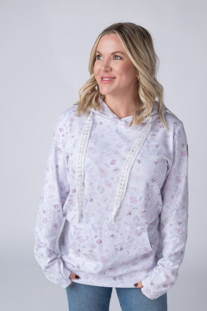 Michelle Mae Hailey Pullover Hoodie - Blush Floral