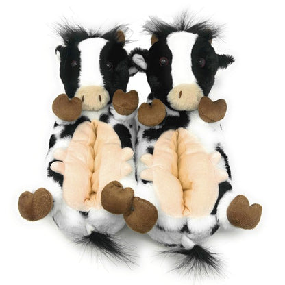 Howdy Cow - Kids' Plush Slippers