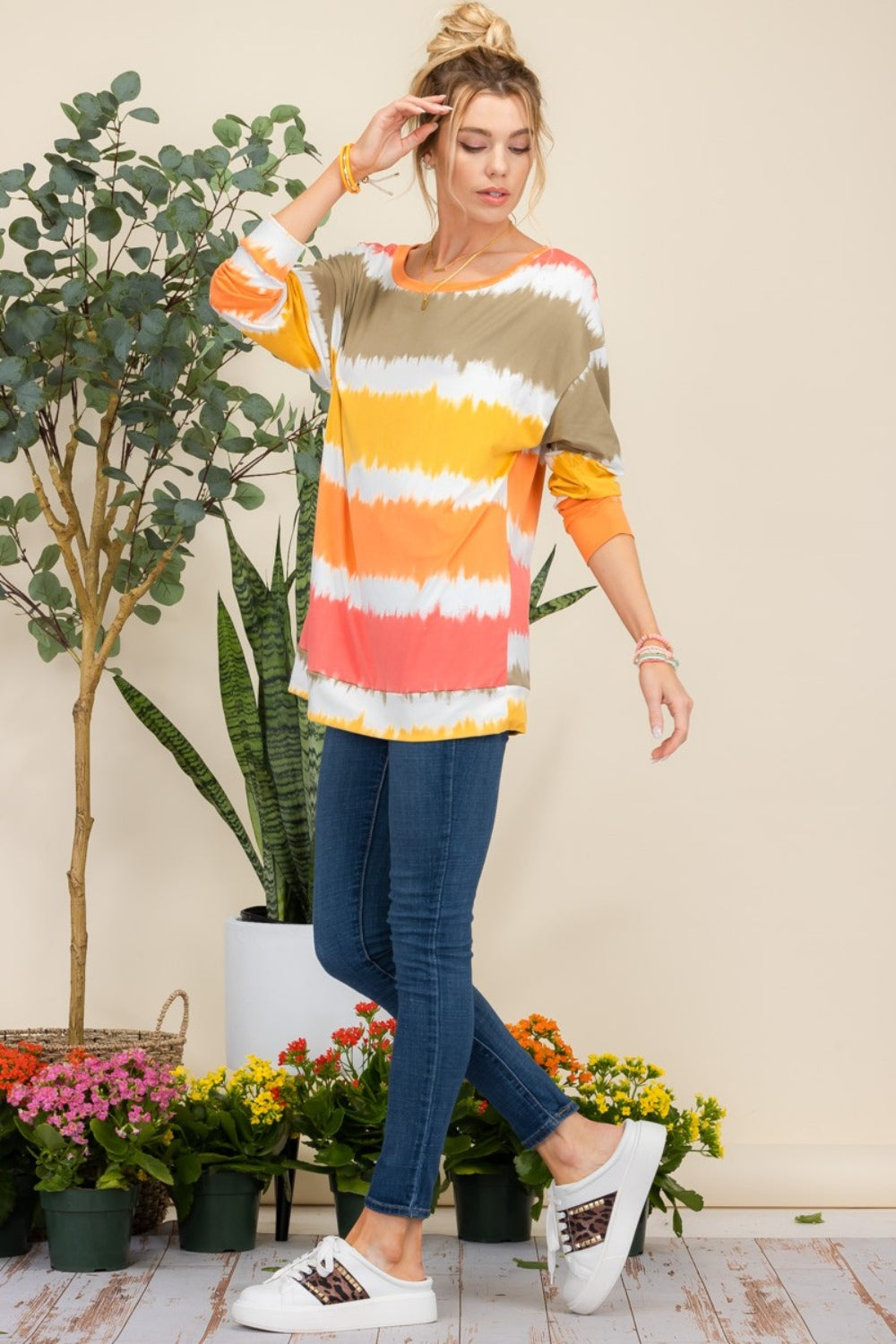 Fall Striped Long Sleeve T-Shirt