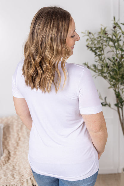 Michelle Mae Sophie Pocket Tee - White