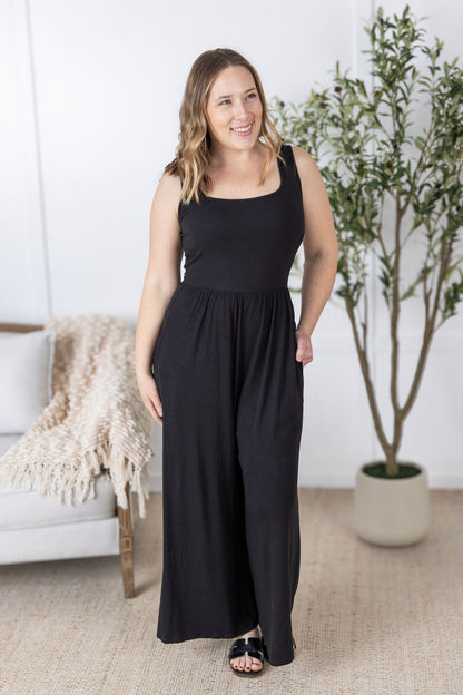 Michelle Mae Paige Jumpsuit  - Black
