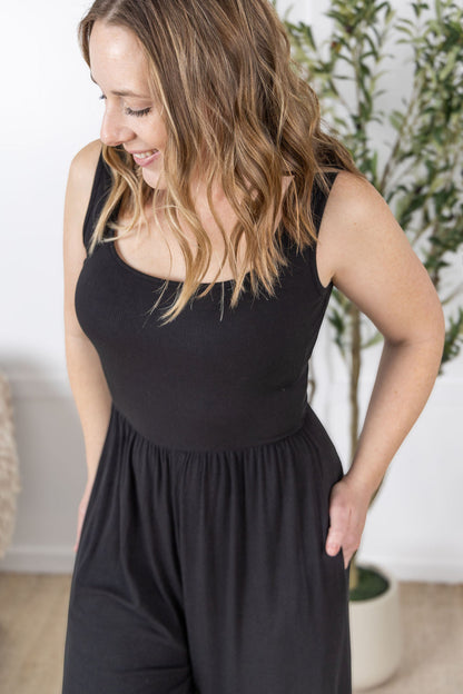 Michelle Mae Paige Jumpsuit  - Black