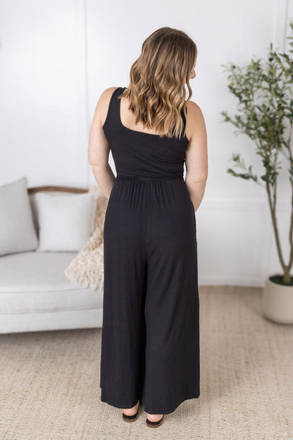 Michelle Mae Paige Jumpsuit  - Black