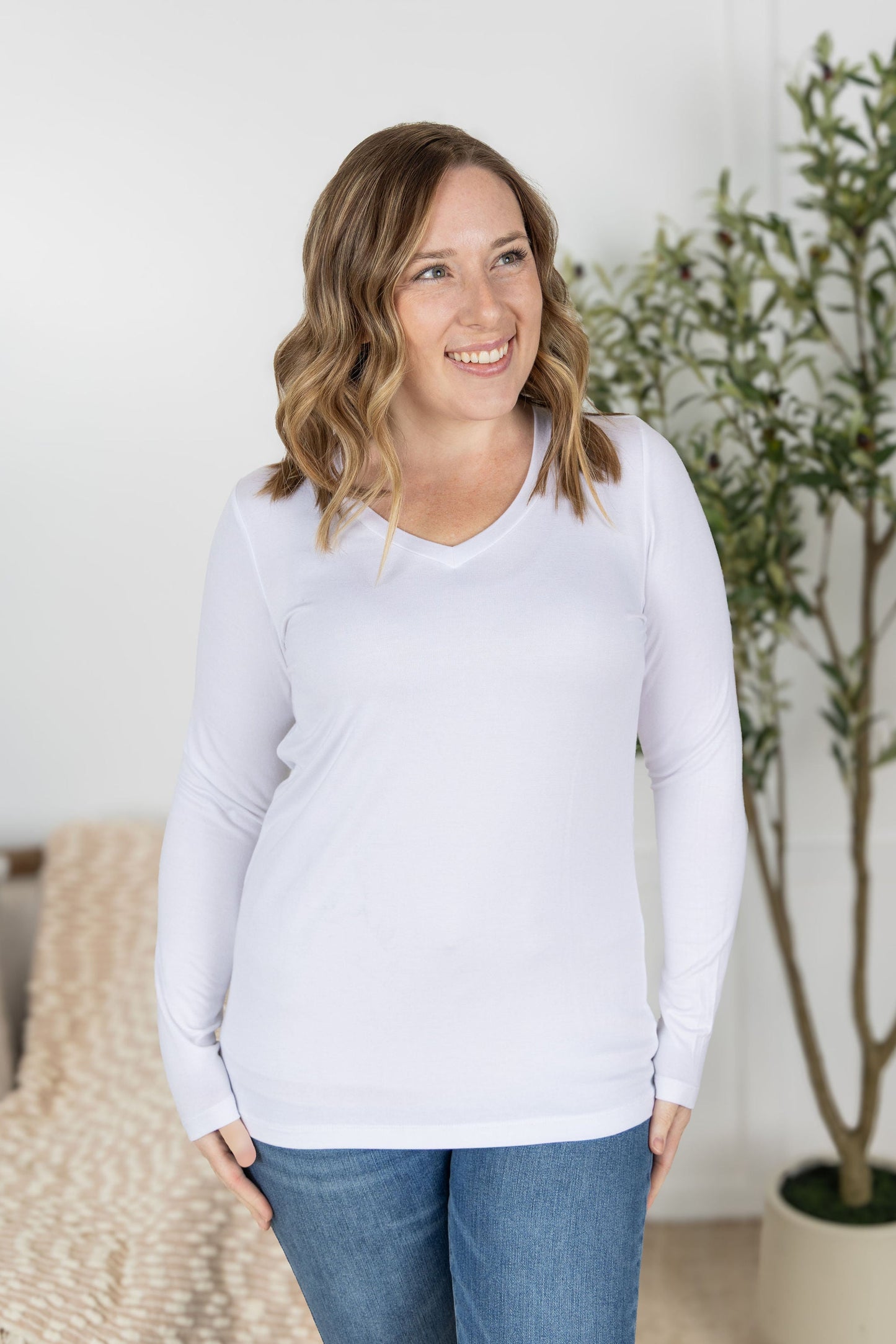 Michelle Mae Larissa Long Sleeve - White