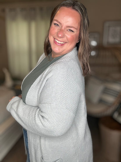 Michelle Mae Layla Sweater Cardigan - Grey