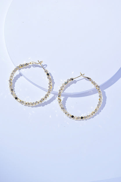 Sleek Alloy Hoop Earrings