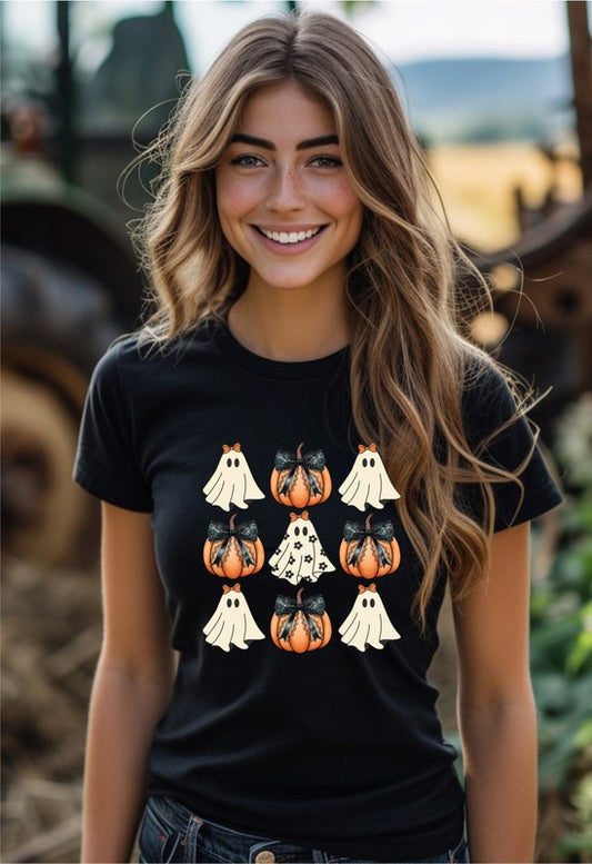 Halloween Ghost Coquette Graphic Tee (PLUS)