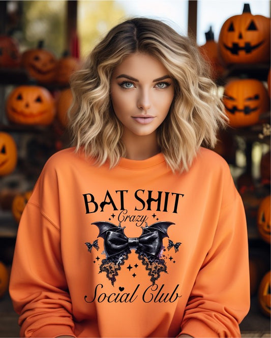 Bat Shit Crazy Social Club Graphic Sweatshirt