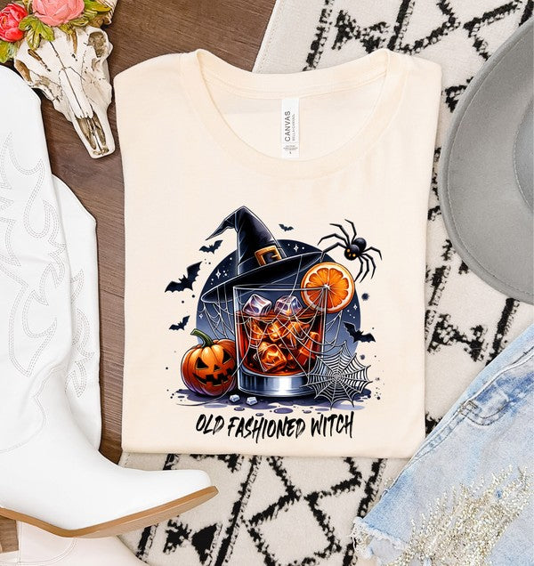 Old Fashioned Witch Bella Canvas Graphic Tee (PLUS)