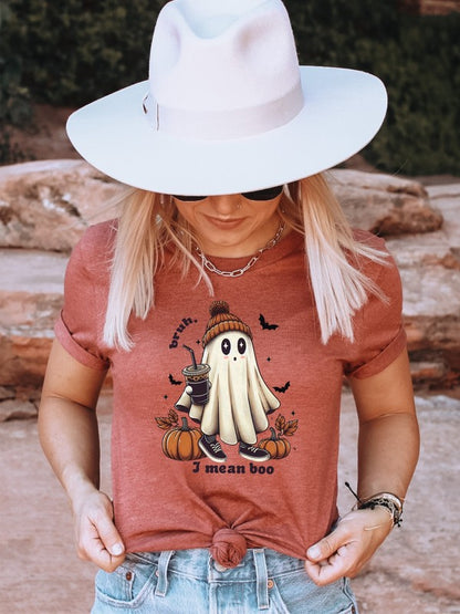 Bruh I Mean Boo Graphic Tee, T Shirt