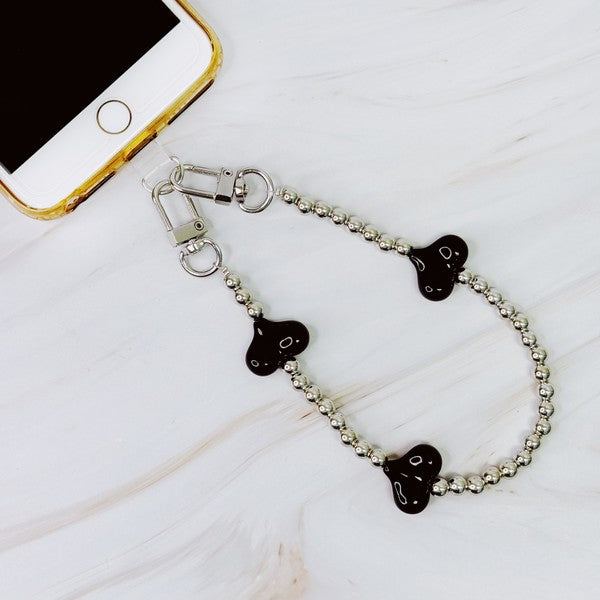 Beaded Heart Phone Lanyard